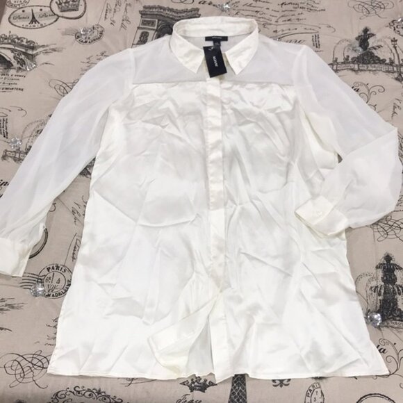Alfani Tunic Button-Up Shirt - Picture 3 of 10